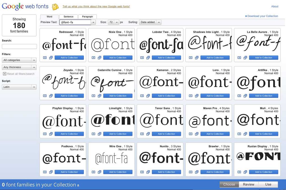 Google Fonts — Бесплатные шрифты для веб-сайтов, оптимизированные для лучшего пользовательского опыта