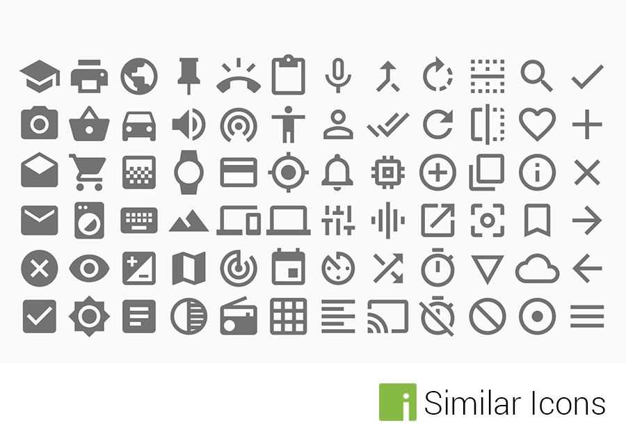 Material Design Icons — 750 бесплатных иконок от Google