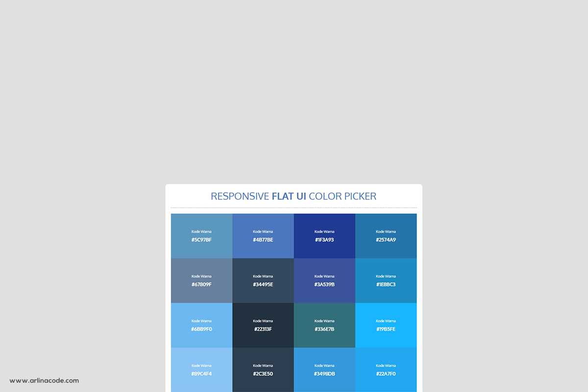 Flat UI Colors — незаменимый инструмент для создания великолепных цветовых схем в стиле flat