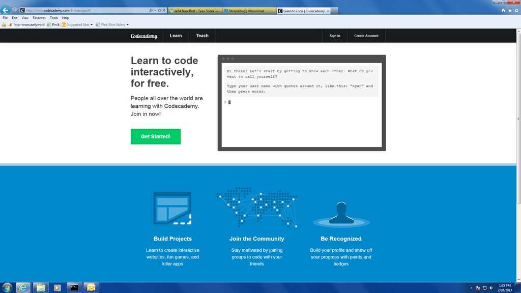 Codecademy — Интерактивное обучение программированию на русском языке для всех желающих