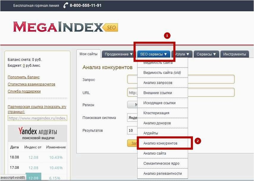 Мегаиндекс — эффективные инструменты для SEO-продвижения