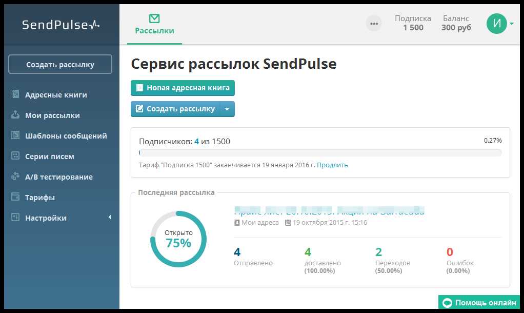 SendPulse — простой и понятный сервис для рассылок с массой возможностей — создание, отправка и аналитика писем 