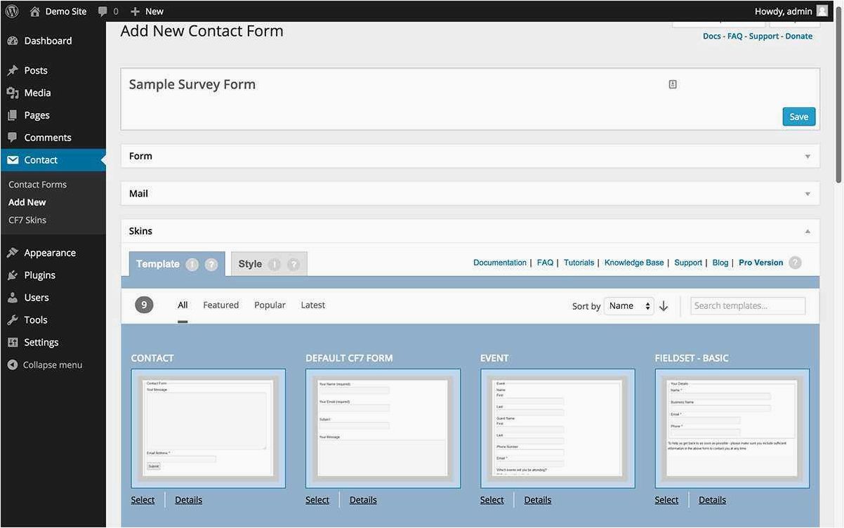 Подробное руководство по созданию контактных форм с помощью плагина Contact Form 7 