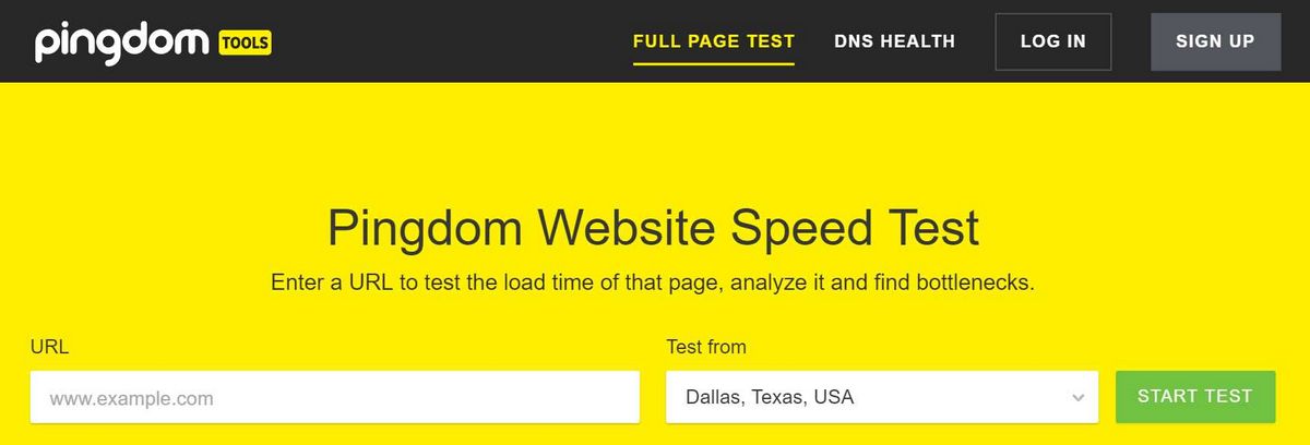 Pingdom Website Speed Test — проверьте время загрузки вашего веб-сайта и повысьте его эффективность!