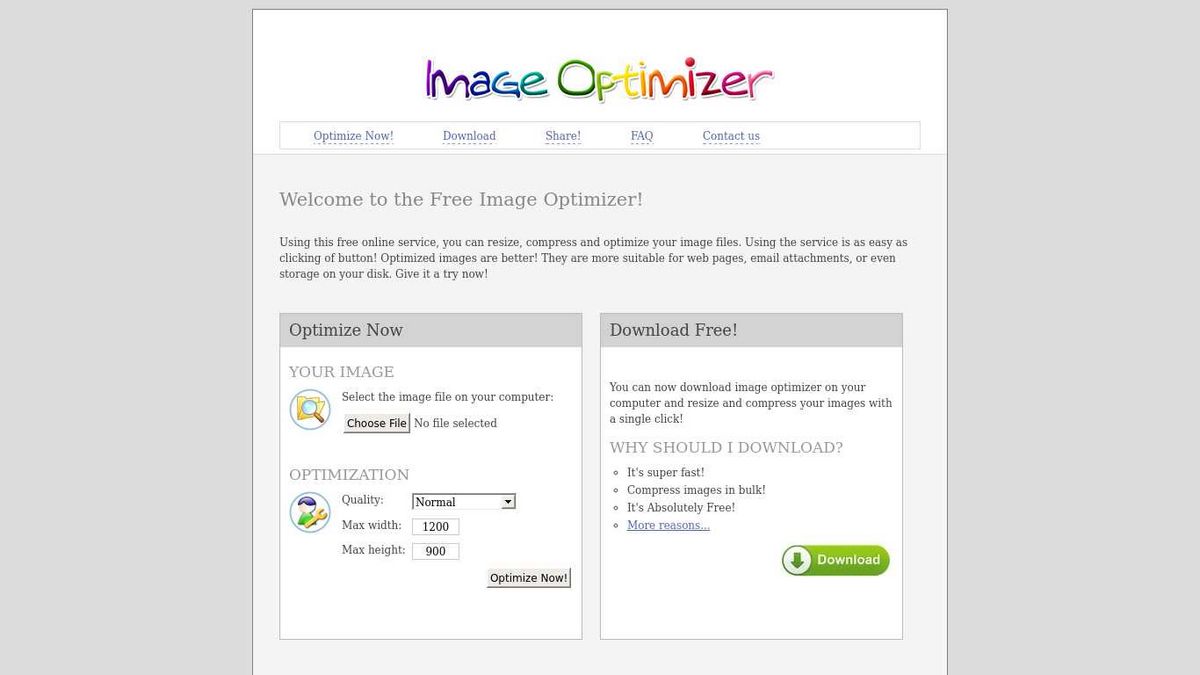 ImageOptimizer — лучшее решение для изменения размера, сжатия и оптимизации ваших изображений!